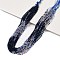 Transparent Gradient Color Glass Beads Strands, Segmented Multi-color Beads, Faceted Round, Prussian Blue, 2mm, Hole: 0.5mm, about 160~178pcs/strand, 13.58 ~14.17 inch(34.5~36cm)