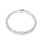 Tarnish Resistant 304 Stainless Steel Figaro Chain Bracelets, with Lobster Claw Clasps, Stainless Steel Color, 8-1/8 inch(20.5cm), 4.5mm