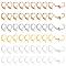 60Pcs 6 Colors Brass Leverback Earring Findings, with Loop, Lead Free and Cadmium Free, Mixed Color, 10x15mm, 10pcs/color