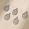 304 Stainless Steel Pendants, Hollow Teardrop with Tree of Life Charm, Stainless Steel Color, 25.5x16.5x1.5mm, Hole: 1.4mm