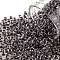 TOHO Round Seed Beads, Japanese Seed Beads, (1064) Concord Grape Lined Crystal Luster, 8/0, 3mm, Hole: 1mm, about 222pcs/bottle, 10g/bottle