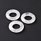 Natural Quartz Crystal Pendants, Rock Crystal Pendants, Ring Charms, 30x7mm, Hole: 15.5mm