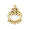 304 Stainless Steel Chandelier Component Links, Ion Plating(IP), Heart, Golden, 26.5x19x2.5mm, Hole: 1.4mm