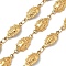 304 Stainless Steel Insects Link Chains, Soldered, with Spool, Ion Plating(IP), Golden, 15x7.5x2.5mm