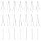 24Pcs 3 Styles Brass Crystal Rhinestone Cup Chain Big Pendants, Platinum, 66.5~76.5x3~6x2mm,  Hole: 2mm, 8Pcs/style