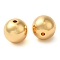 Brass Beads, Cadmium Free & Nickel Free & Lead Free, Round, Real 18K Gold Plated, 10mm, Hole: 1.8mm