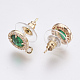 Серьги из граненого стекла GLAA-F084-B02-2