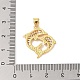 Латунные микро проложить кубического циркония подвески KK-E111-41G-02-3