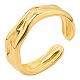 Кольцо-манжета из нержавеющей стали 201 Twist Wave для женщин FIND-PW0004-56G-1
