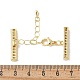 Удлинитель цепи из латуни с кубическим цирконием KK-F893-01G-3