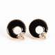 Латунные серьги-гвоздики из циркония KK-S356-242A-NF-1