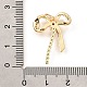 Латунные микро проложить кубического циркония подвески KK-V008-13G-02-3