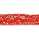 Прозрачные стеклянные бусины гальваническим пряди EGLA-A039-T3mm-B14-1