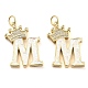 Латунные микропаве прозрачные подвески с фианитом KK-G498-01M-02-1