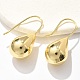 Серьги-подвески из латуни в форме слезы EJEW-B132-06G-2