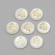 Подвески из пресноводных оболочек SHEL-Q010-012G