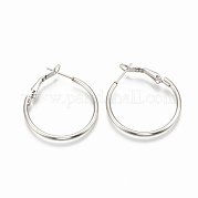 Серьги-кольца из нержавеющей стали 304 STAS-S078-07-40mm
