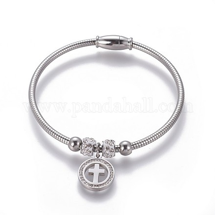 Браслеты с подвесками из нержавеющей стали 304 BJEW-P258-08P-1