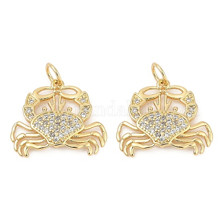 Латунные микро проложить кубического циркония подвески KK-U058-35G-1