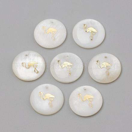 Подвески из пресноводных оболочек SHEL-Q010-003G-1