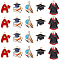 40Pcs 5 Styles Graduation Season Theme Alloy Enamel Pendants, Mixed Shapes, 19.5~32.5x20~27x1~2mm, Hole: 1.6~2mm, 8pcs/style