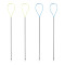4Pcs 2 Styles Hair Findings Needle, Mixed Color, 5.8x0.07cm, 2pcs/color