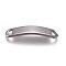 Tarnish Resistant 304 Stainless Steel Bar Links connectors, Rectangle, Stainless Steel Color, 51x10x3mm, Hole: 7x5mm