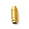 304 Stainless Steel Magnetic Clasps, Tube, Ion Plating(IP), Golden, 24x9.5mm, Hole: 6.5mm