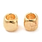 Brass Beads, Cube, Real 18K Gold Plated, 2x2x2mm, Hole: 1.2mm
