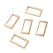 Alloy Buckles, Garment Accessories, Rectangle, Light Gold, 31x17.5x1.5mm
