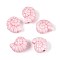 Handmade Porcelain Ceramic Beads, Bright Glazed Porcelain, Shell Shape, Pink, 14x12x7.5~8mm, Hole: 2~2.5mm