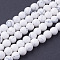 Synthetic Howlite Beads Strands, Round, 6mm, Hole: 1mm, about 58~62pcs/strand, 15 inch