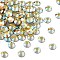 Preciosa® Crystal Hotfix Flatback Stones, Czech Crystal, Round(438 11 612 Chaton Rose VIVA 12 ®), 80310 200 Citrine AB, SS10(2.7~2.9mm)