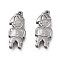 Non-Tarnish 201 Stainless Steel Pendants, Boy, Stainless Steel Color, 22x9x3mm, Hole: 1.2mm