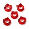 Glass Beads, Cat, FireBrick, 14.5x14x4.5mm, Hole: 6mm