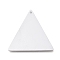 Tarnish Resistant 304 Stainless Steel Pendants, Manual Polishing, Stamping Blank Tag, Laser Cut, Triangle, Stainless Steel Color, 28.7x28.5x0.8mm, Hole: 1.2mm