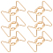 6Pcs Alloy Belt Buckles, Belt Clasp for DIY Woman Belt Accessories, 8 Shape, Golden, 69x45x18mm