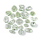 Pearlized Opaque Acrylic Beads, Mixed Shapes, Dark Sea Green, 9~18x8.5~29x3~14mm, Hole: 1.6~4mm, about 467pcs/500g