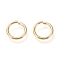 Brass Open Jump Ring, Long-Lasting Plated, Real 18K Gold Plated, 12 Gauge, 16x2mm, Inner Diameter: 12mm