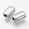 Tarnish Resistant 304 Stainless Steel Beads, Rectangle, Stainless Steel Color, 10x5x4mm, Hole: 2x2mm