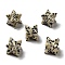Natural Dalmatian Jasper Beads, No Hole/Undrilled, Merkaba Star, 12.5~13x12.5~13x12.5~13mm