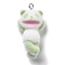 Resin Pendants, With Platinum Iron Loop, Panda Charms, Light Green, 38x19.5x15mm, Hole: 2mm