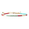 Bohemian Style Glass Beads Braided Bead Bracelets for Women, Column, Mixed Color