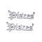 Non-Tarnish 304 Stainless Steel Connector Charms, Word, Pisces, 10x26x1mm, Hole: 0.8mm