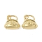 Brass Pendants, Bag Charms, with Jump Ring, Long-Lasting Plated, Lead Free & Cadmium Free, Real 18K Gold Plated, 16.5x17.5x10mm, Hole: 3.5mm