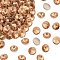 Preciosa® MAXIMA Crystal Round Stones, Czech Crystal, Bicone(436 11 177 Rivoli), Dura Foiling, 10330 Lt.Col.Topaz, SS47(10.55~10.9mm)