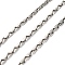 304 Stainless Steel Boston Link Chains, Unwelded, Stainless Steel Color, 7x4x2mm