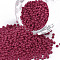 11/0 Grade A Round Glass Seed Beads, Baking Paint, Cerise, 2.3x1.5mm, Hole: 1mm, about 48500pcs/pound