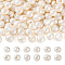 Natural Cultured Freshwater Pearl Beads, Two Sides Polished, Seashell Color, 7~8mm, Hole: 1.6mm