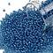 TOHO Round Seed Beads, Japanese Seed Beads, (309) Inside Color Light Sapphire/Opaque Blue Lined, 11/0, 2.2mm, Hole: 0.8mm, about 5555pcs/50g